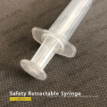 Segurança descartável Injeção segura de seringa retrátil